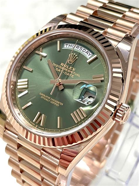 diamond rolex rose gold men|rolex day date 40 228235.